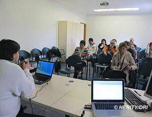 Un momento formativo in occasione della Certificazione HERITY del sistema culturale di Settimo Torinese (2010)